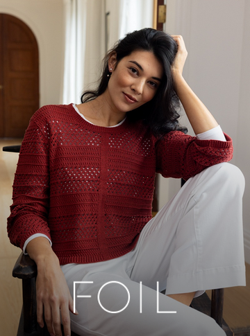 woman wearing Foil clothing modern casual outfit stylish everyday look