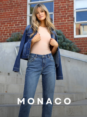 woman wearing Monaco clothing Australia elegant modern outfit