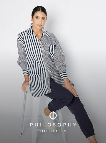 woman wearing Philosophy clothing Australia elegant designer outfit