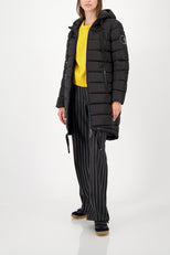 Quilted coat with hood