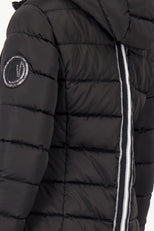 Quilted coat with hood