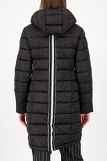 Quilted coat with hood