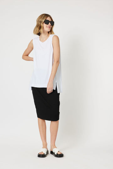 Cruise Jersey Tank Top | Stretch Viscose Sleeveless Top