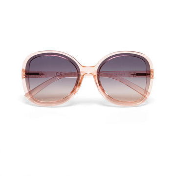 Transparent Pink Oversized Sunglasses
