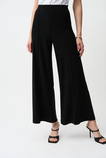 Silky Knit Pull-On Wide Leg Pants | Elegant Wide Leg Pants Australia