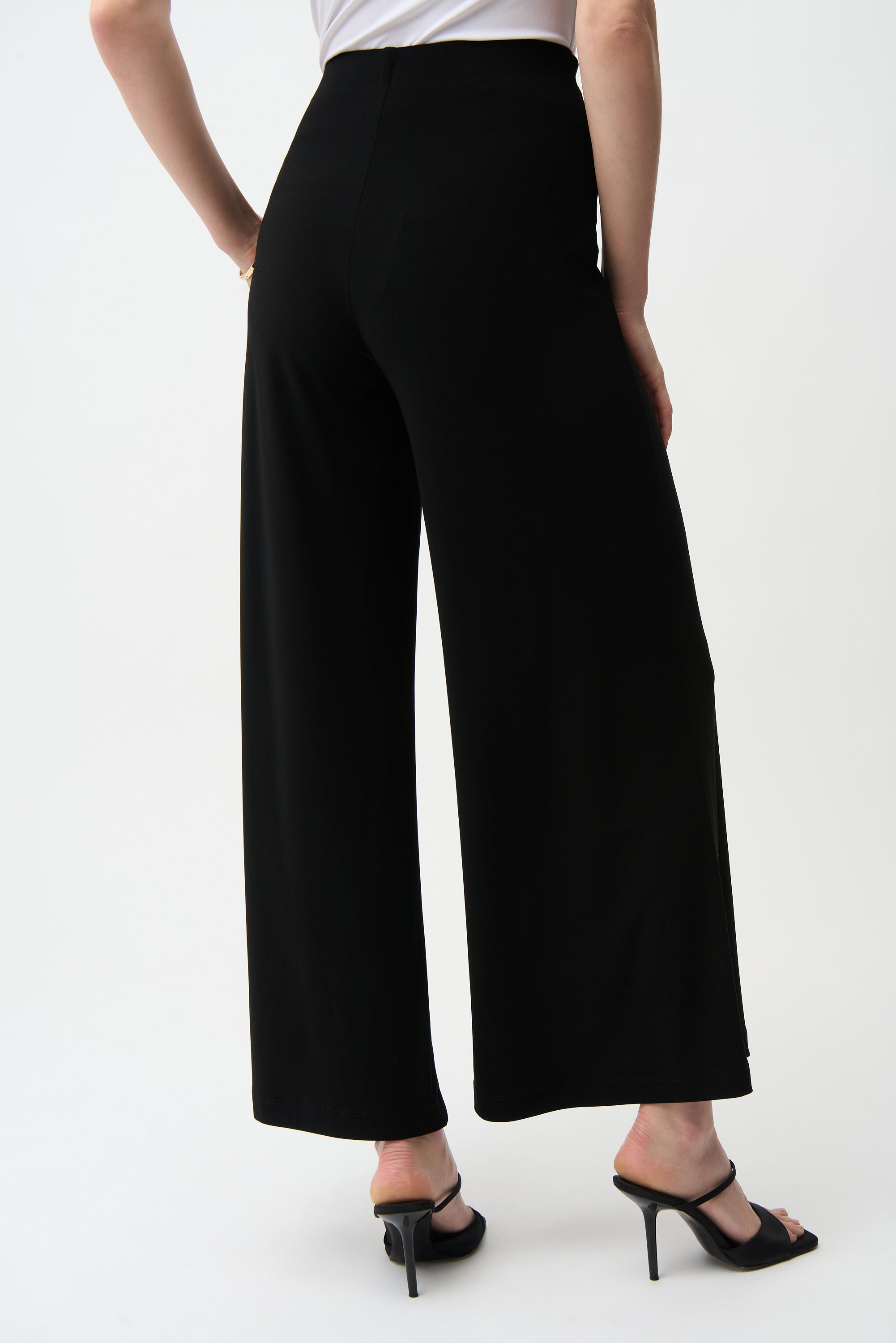 Silky Knit Pull-On Wide Leg Pants | Elegant Wide Leg Pants Australia