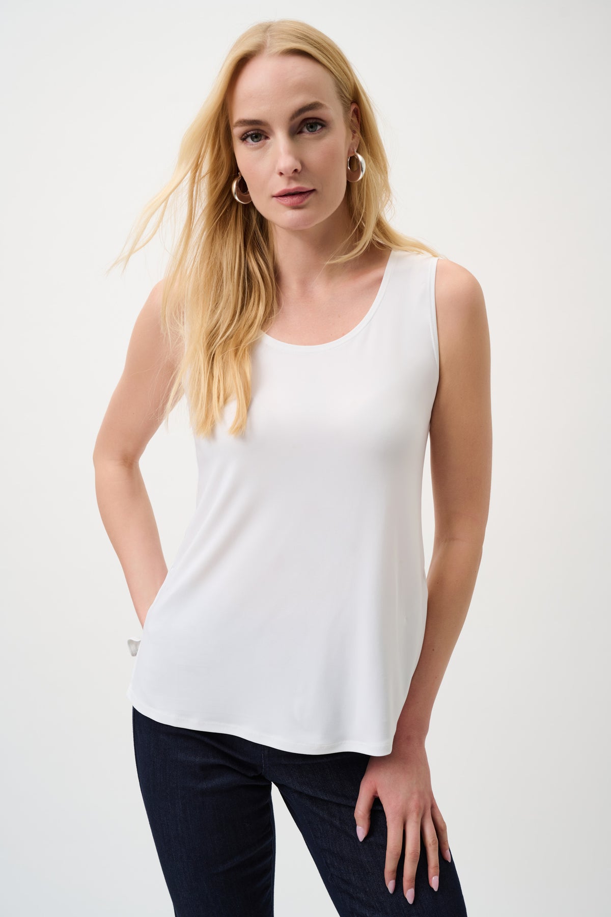 Classic Scoop Neck Camisole Core Colours | Silky Stretch Layering Tank Australia
