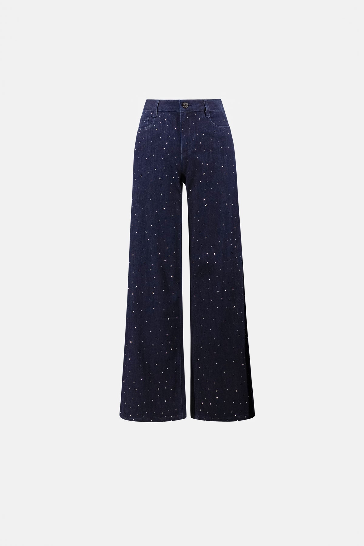 Midnight Sparkle Wide-Leg Jeans
