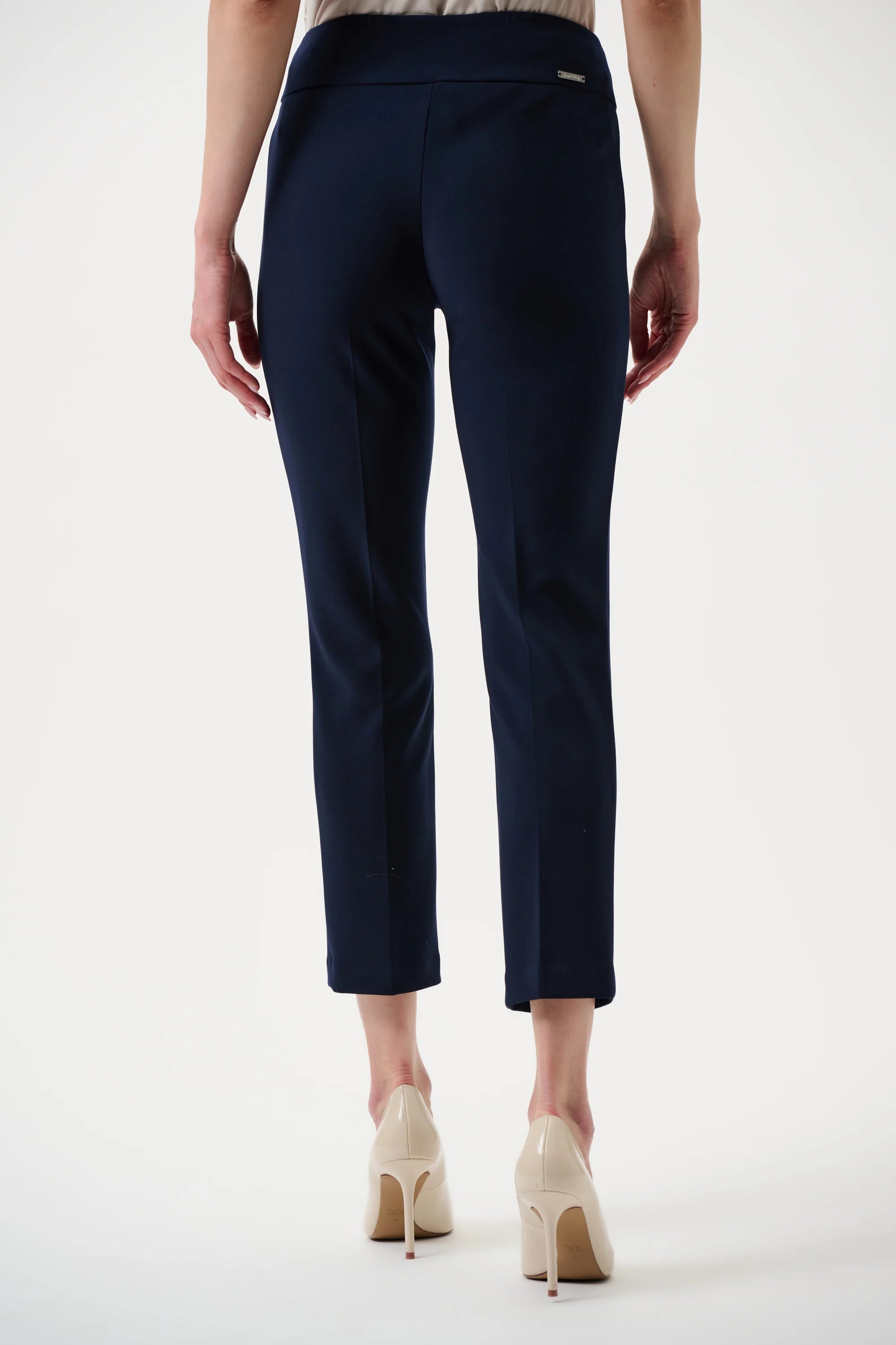 Classic tailored pants slim fit stretch women formal trousers