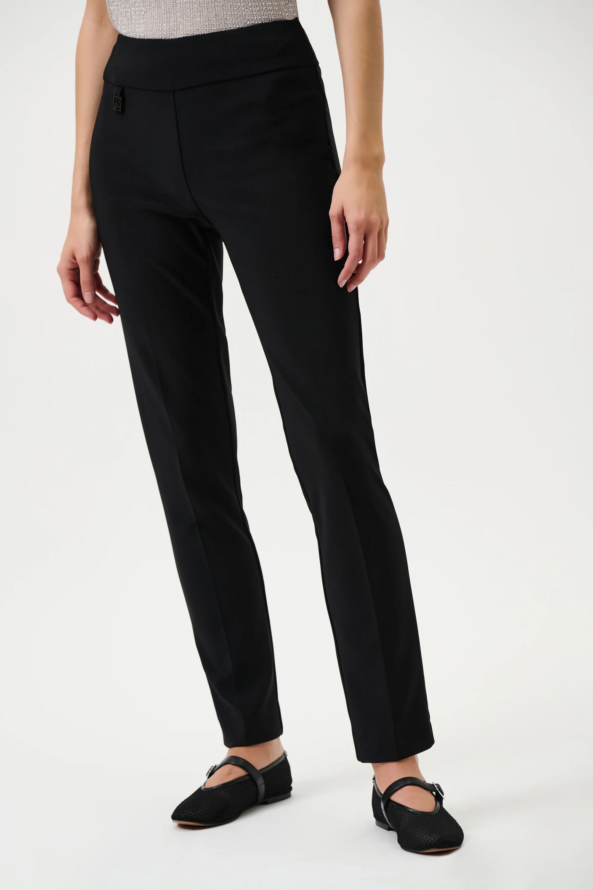 Stretch slim fit tailored pants women classic core colours
