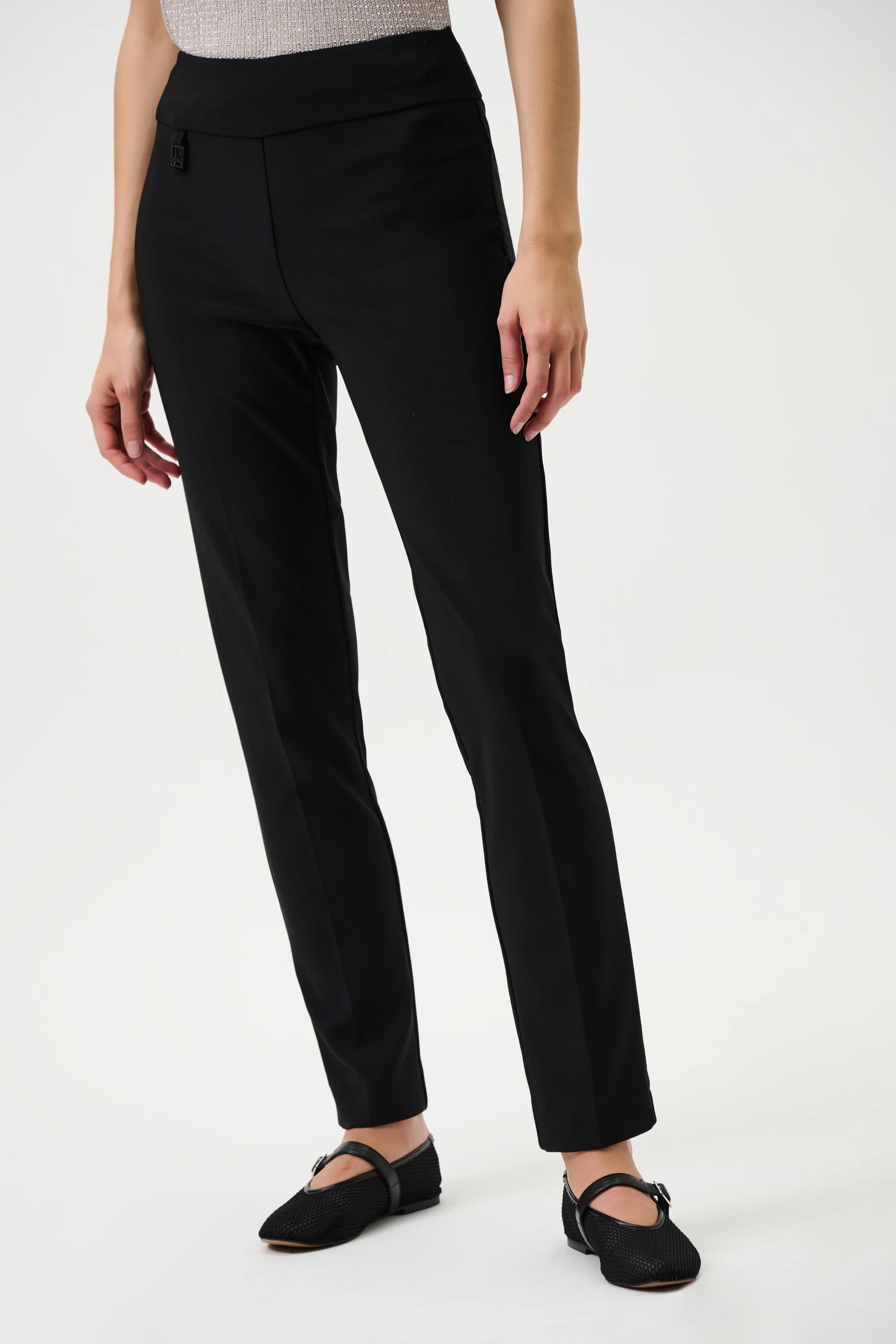 Stretch slim fit tailored pants women classic core colours