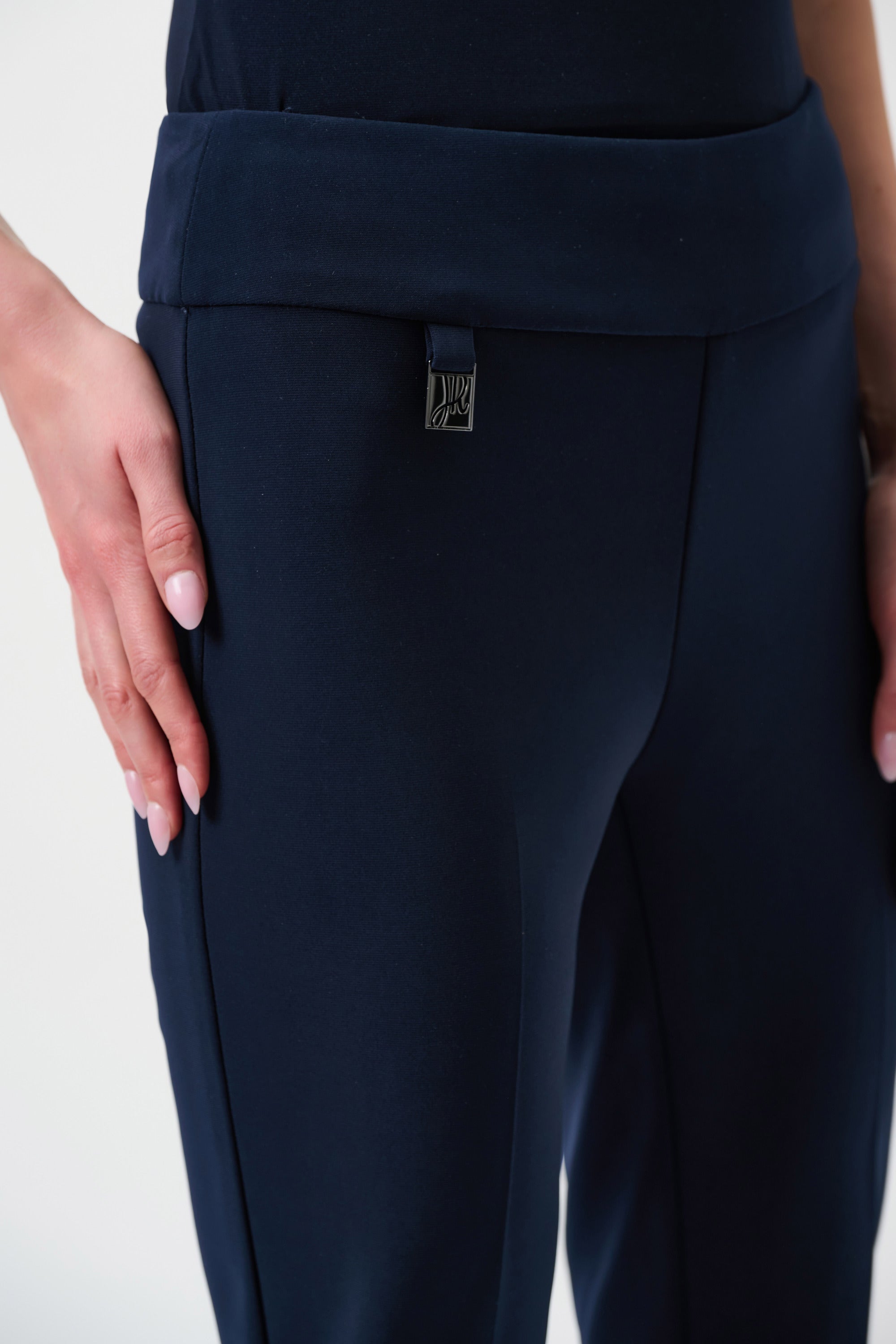 Women stretch slim fit tailored pants office wear