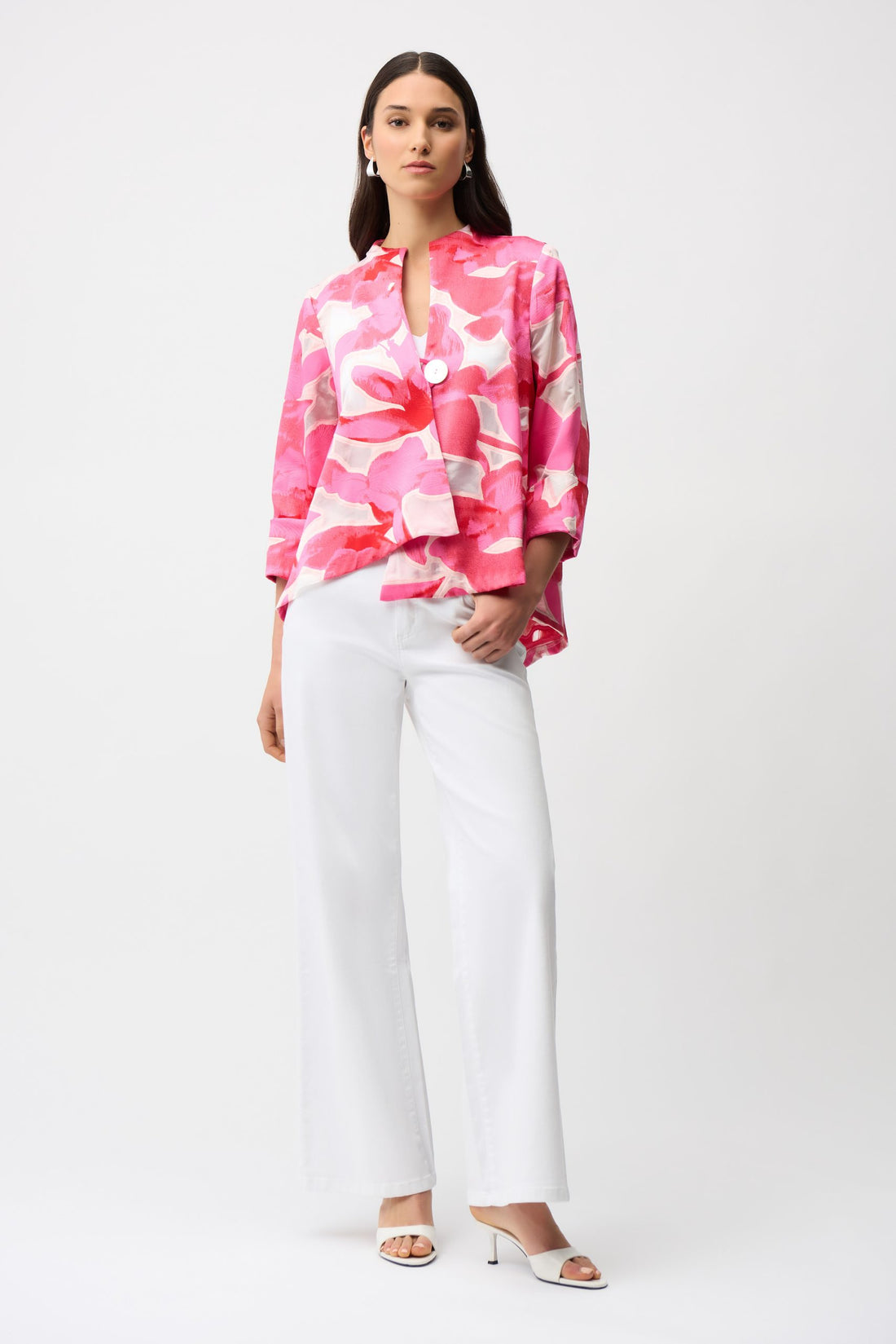 Jacquard Novel Print Swing Jacket | Women’s Statement Jacket Australia