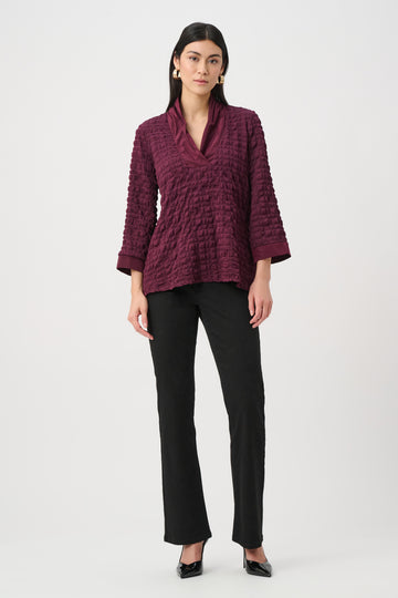 Bubble Jacquard & Memory Straight Top