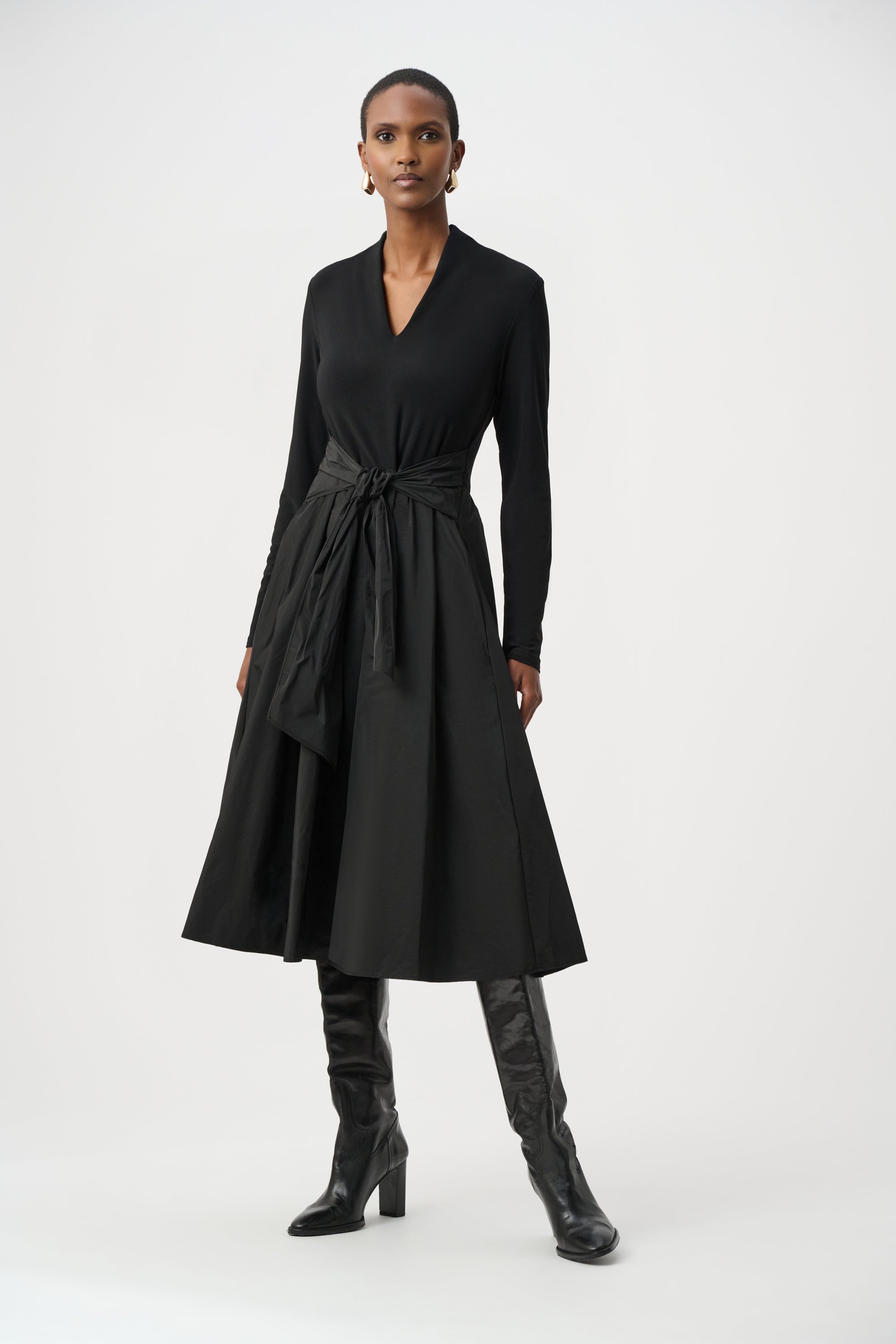Silky Knit and Memory Fit and Flare Dress