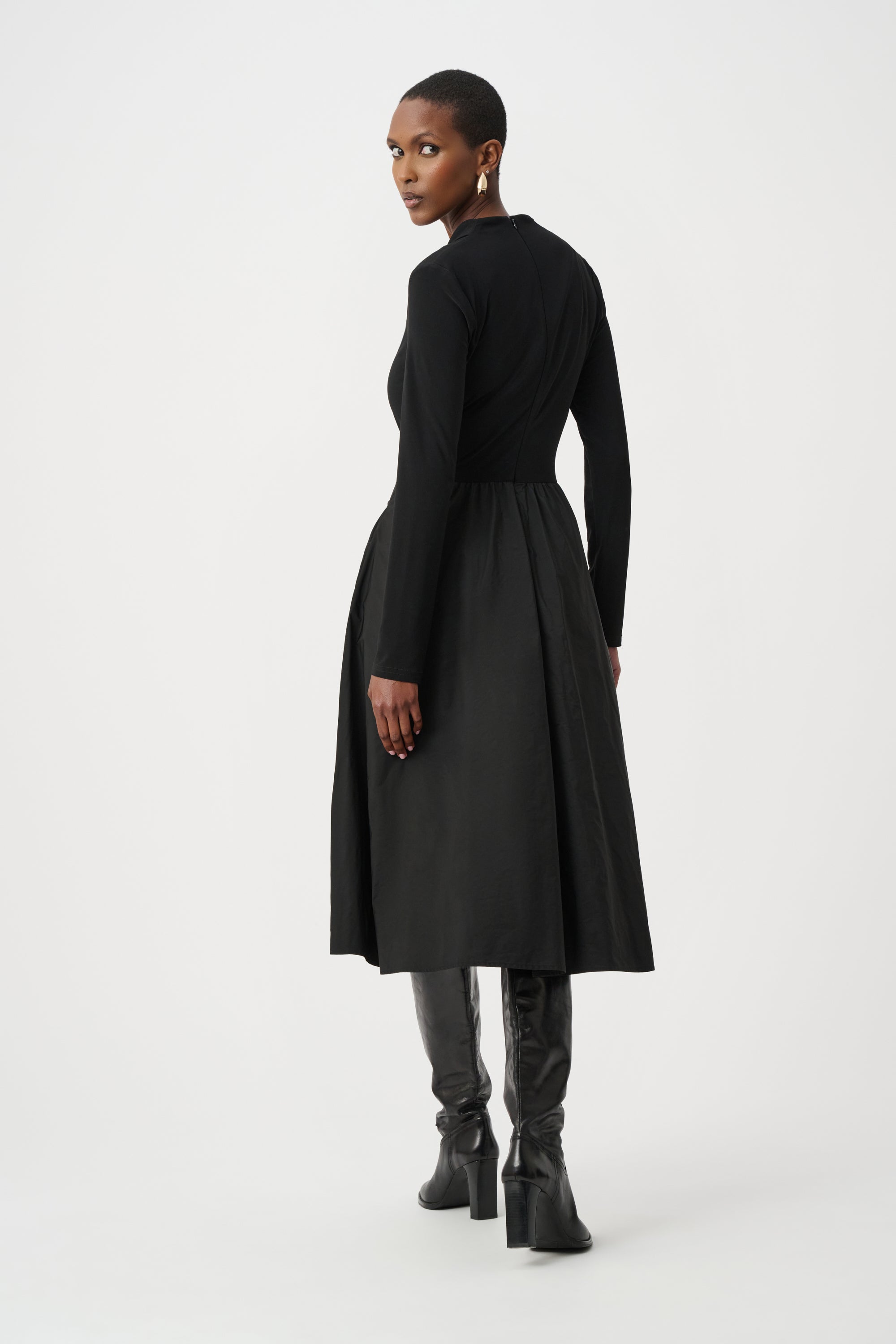 Silky Knit and Memory Fit and Flare Dress