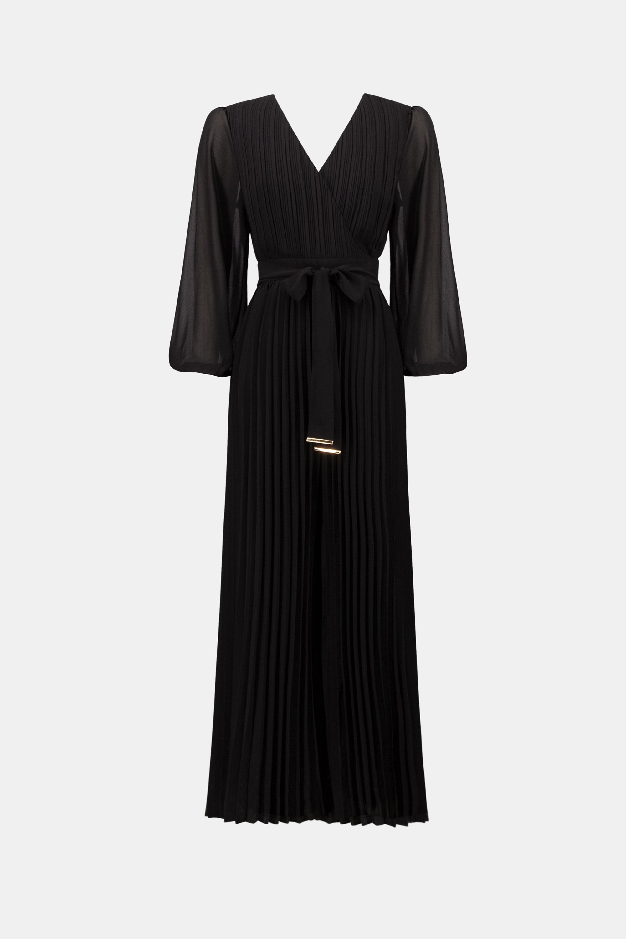 Signature | Georgette And Chiffon Wide Leg Wrap Jumpsuit