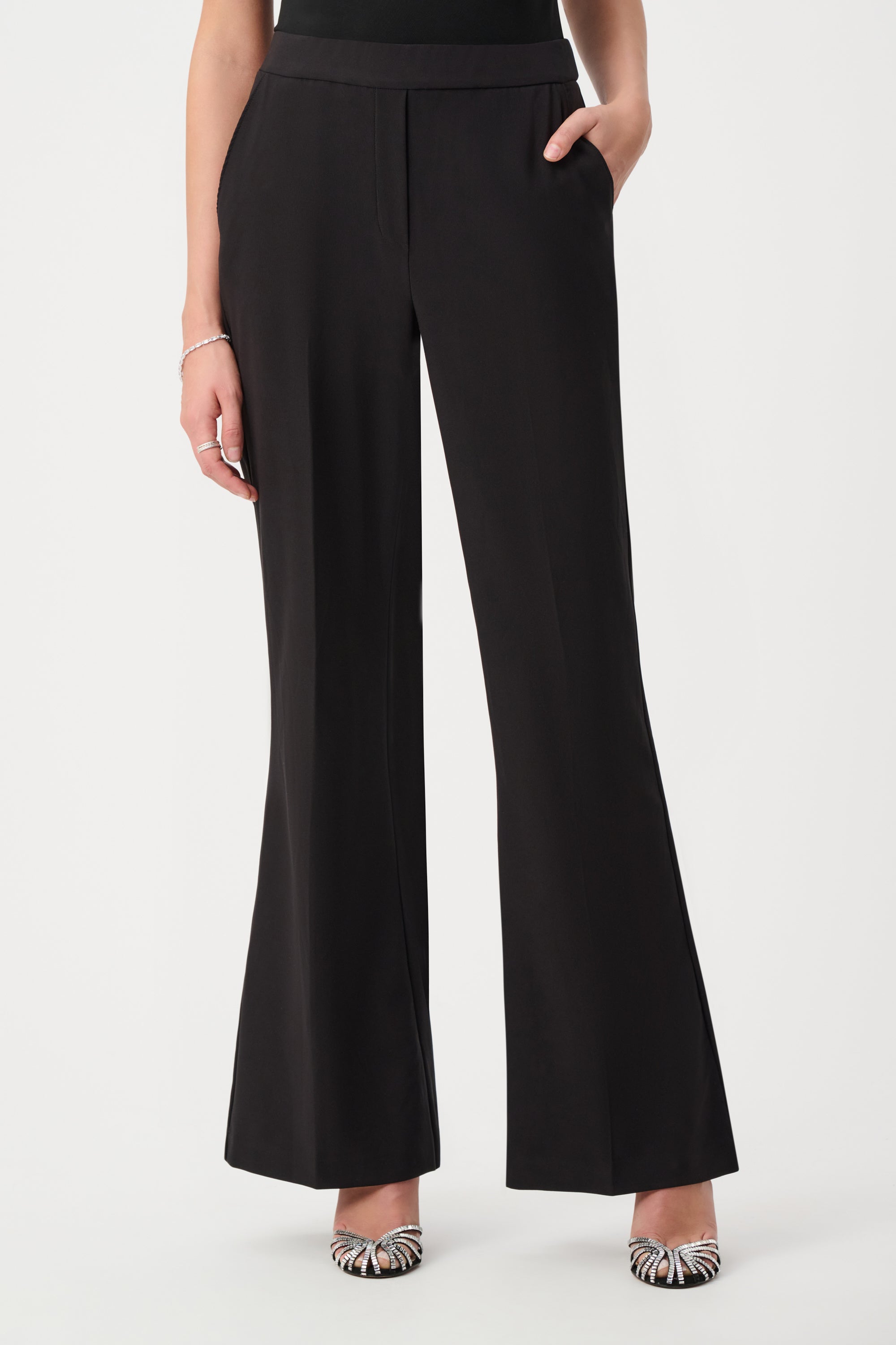 Signature Lux Twill Flared Pull-On Pants | Elegant Flared Stretch Pants Australia