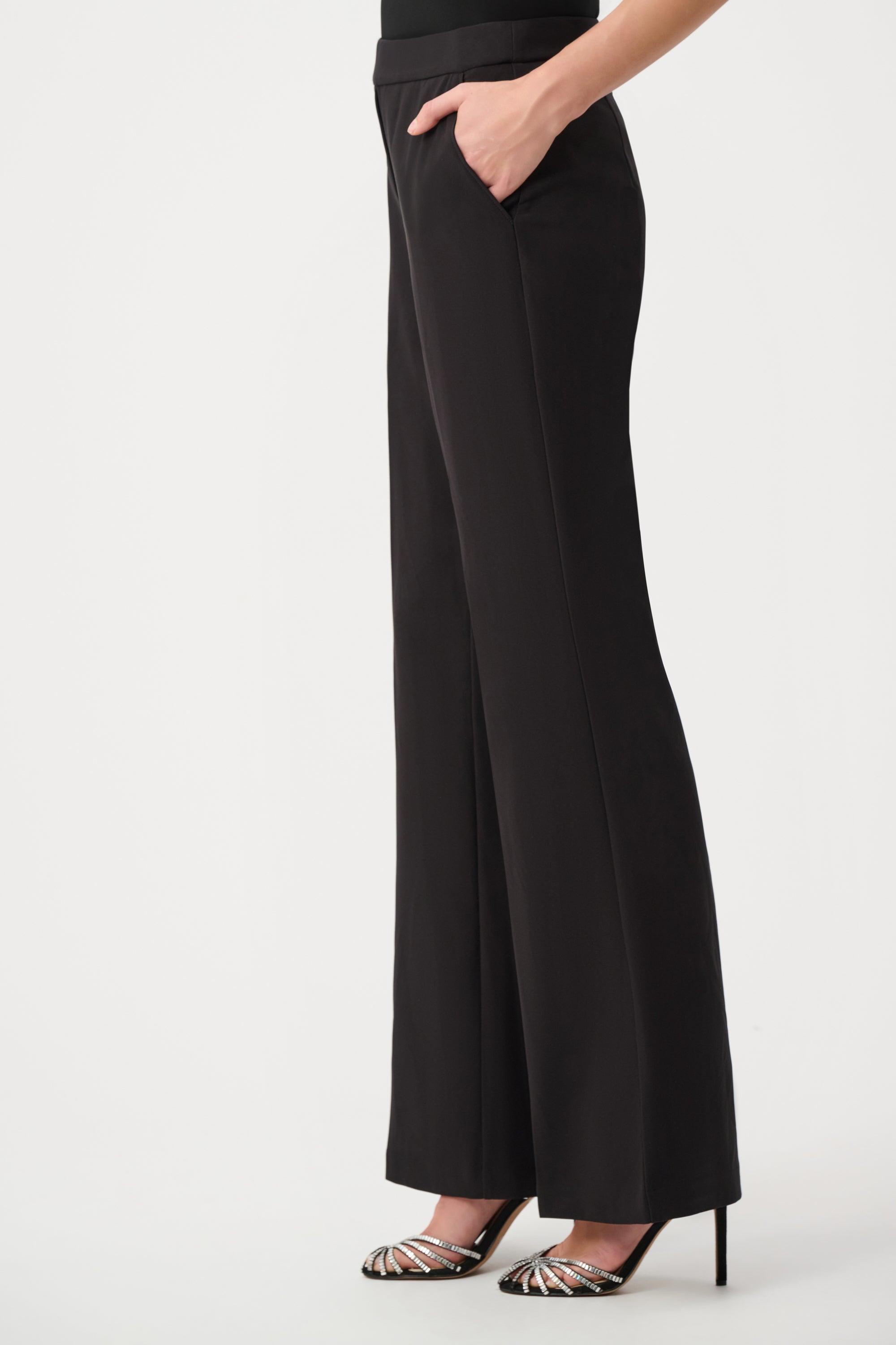 Signature Lux Twill Flared Pull-On Pants | Elegant Flared Stretch Pants Australia