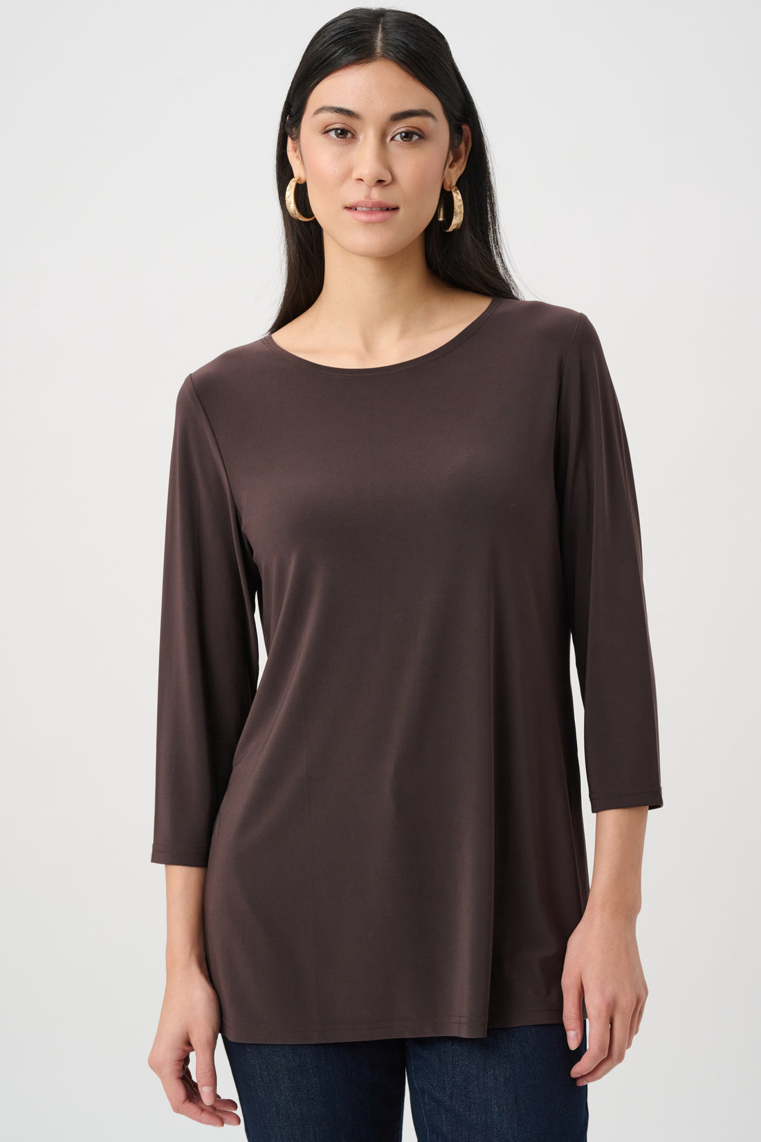 Silky Knit Straight Tunic