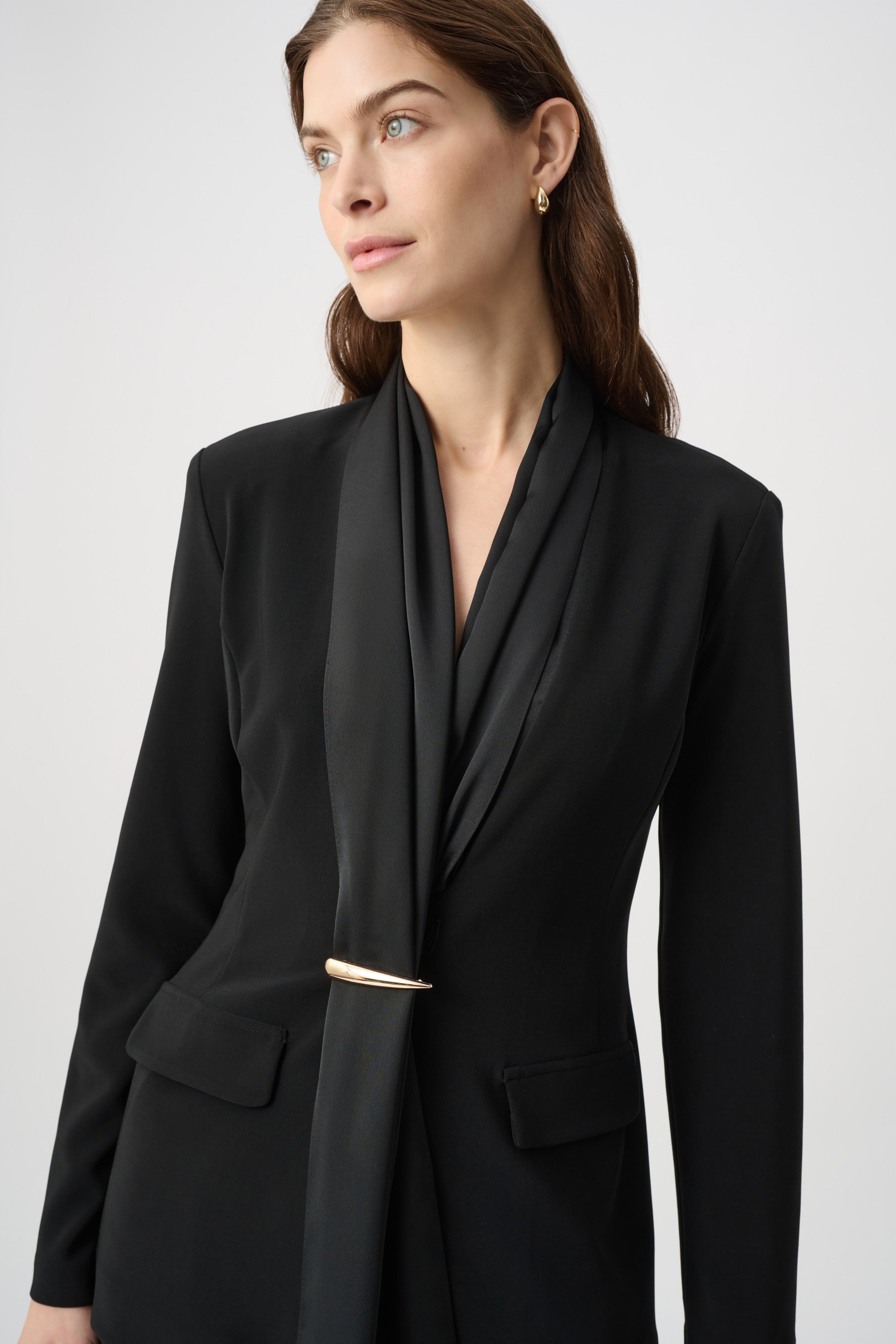 Scarf Collar Blazer | Elegant Tailored Blazer Australia
