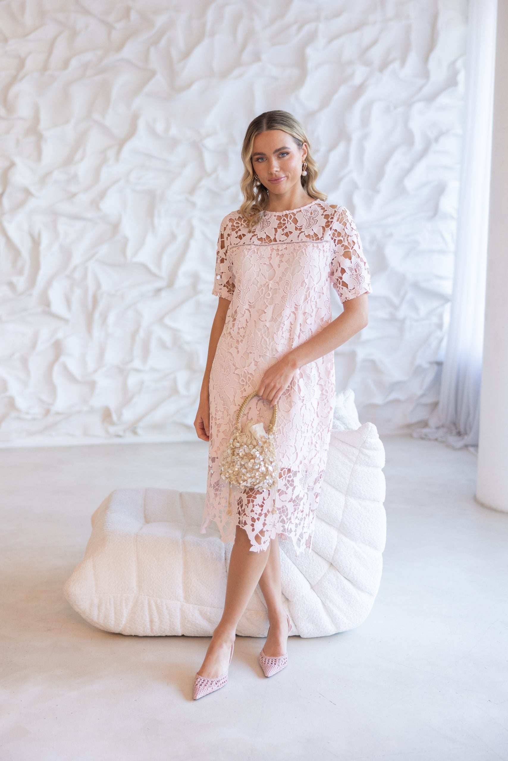 Lace occasion dress women elegant
