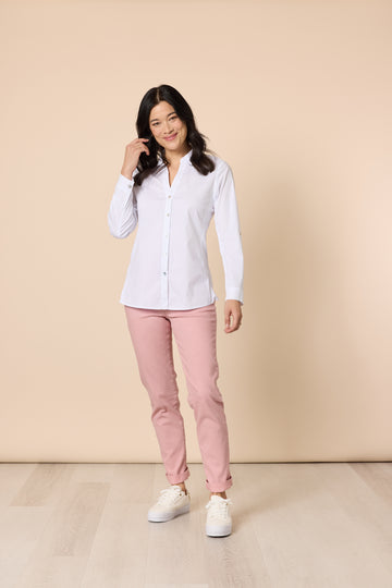 Miracle Denim Slim Leg Jeans Pink | Stretch Cotton Slim Fit Jeans Australia