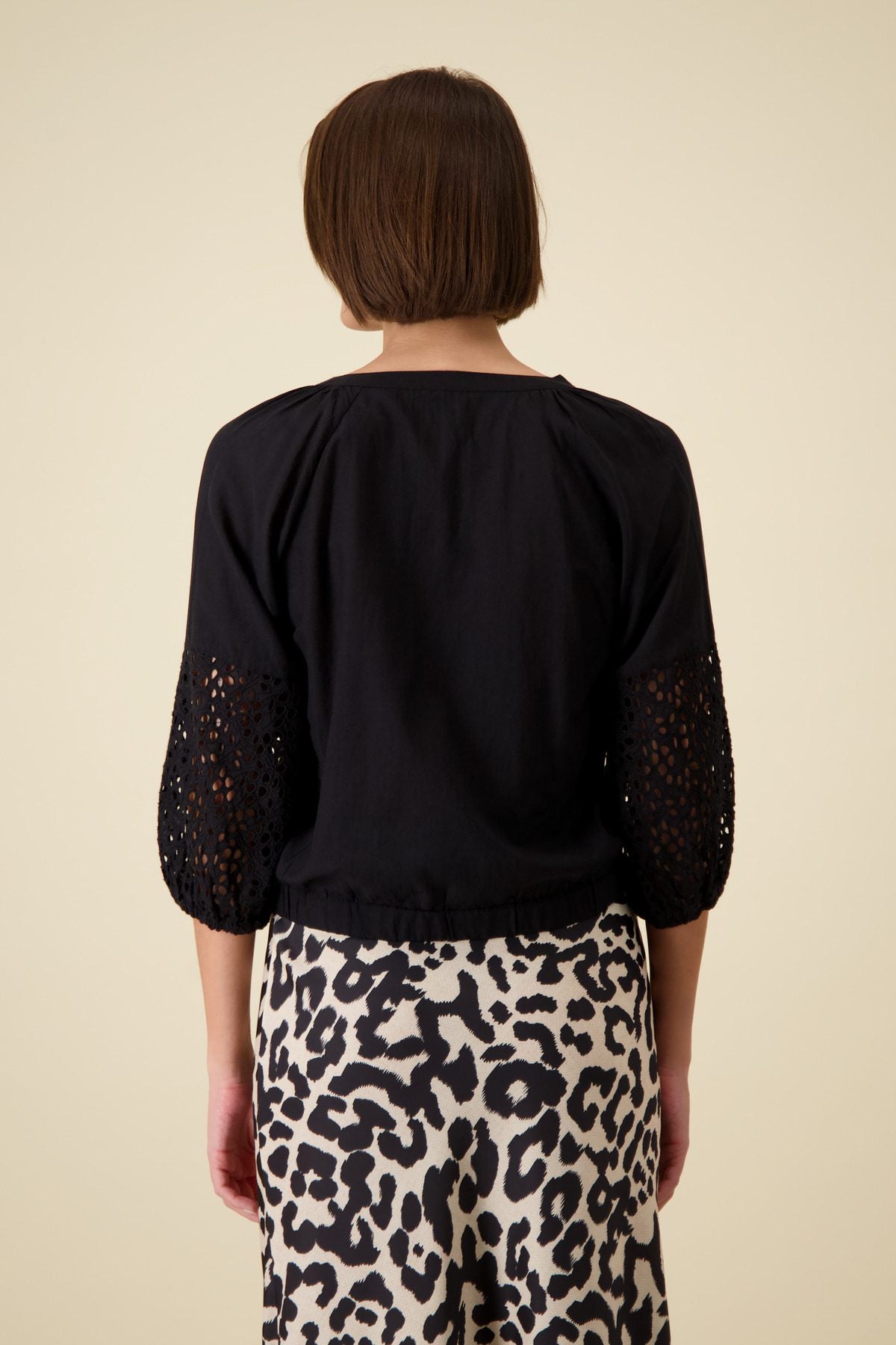 Openwork Pattern Blouse | Cotton Embroidered Blouse Australia
