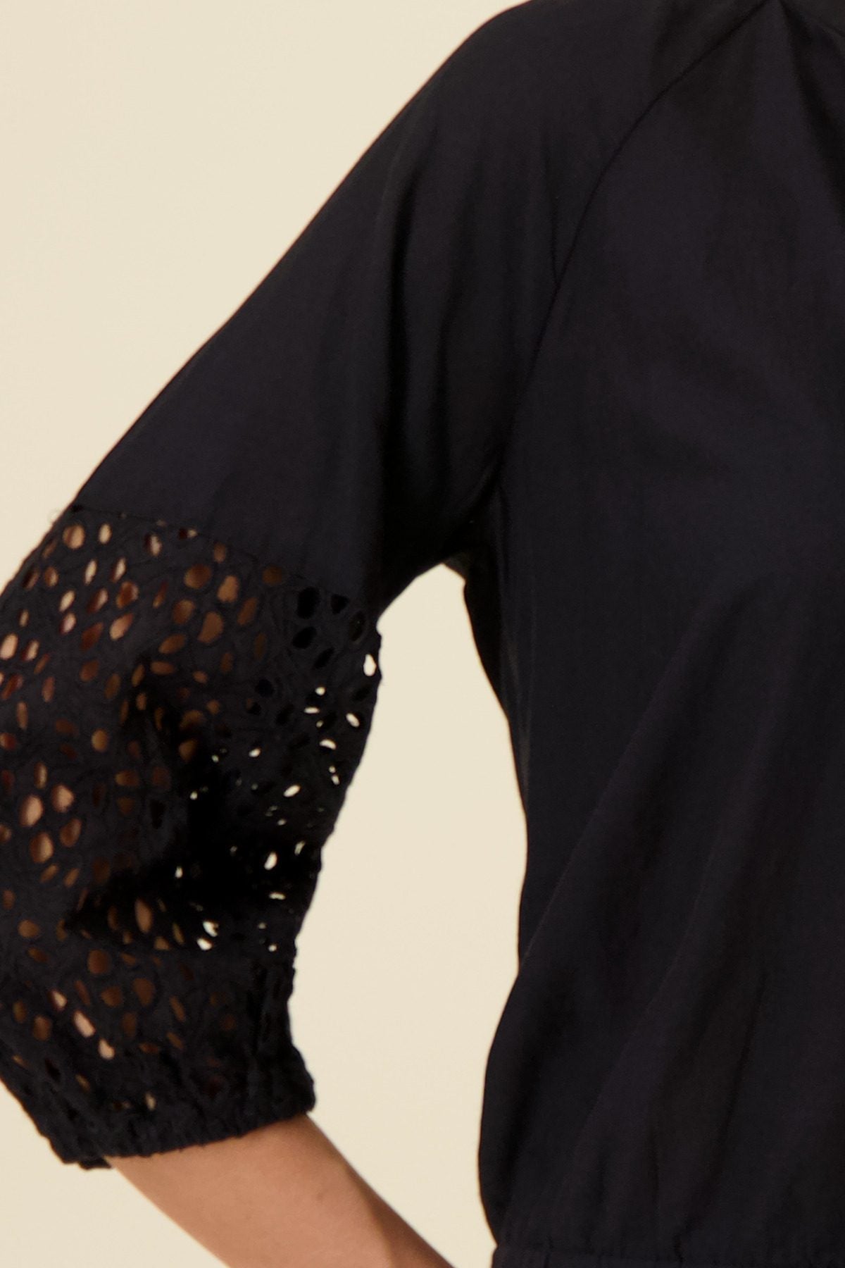 Openwork Pattern Blouse | Cotton Embroidered Blouse Australia