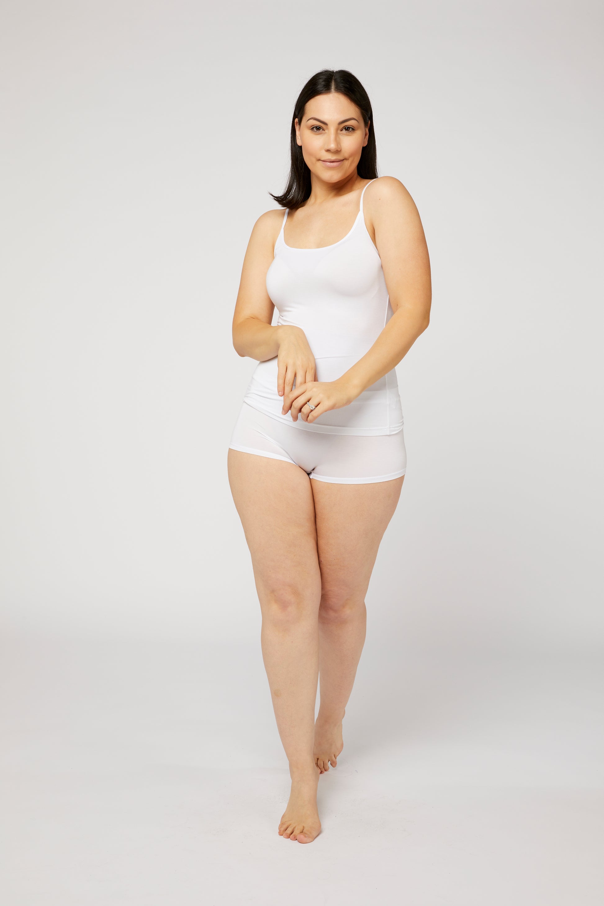 Soft black white camisole lightweight summer top

