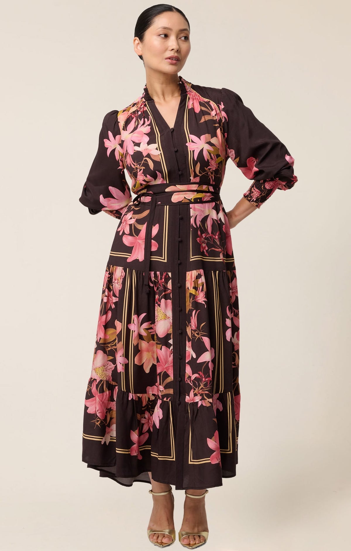 Adine Maxi Dress In Obsidian Bloom by Sacha Drake - image 5