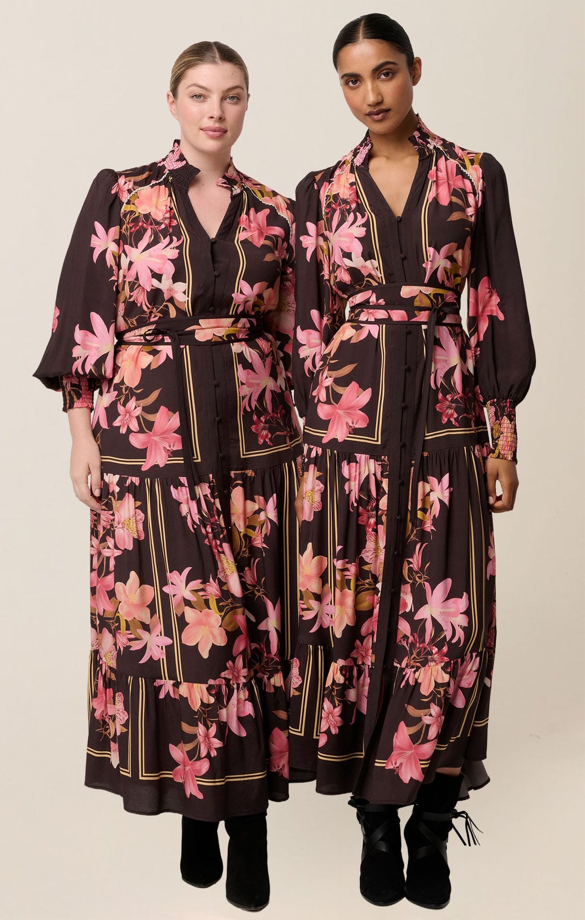 Adine Maxi Dress In Obsidian Bloom by Sacha Drake - image 6