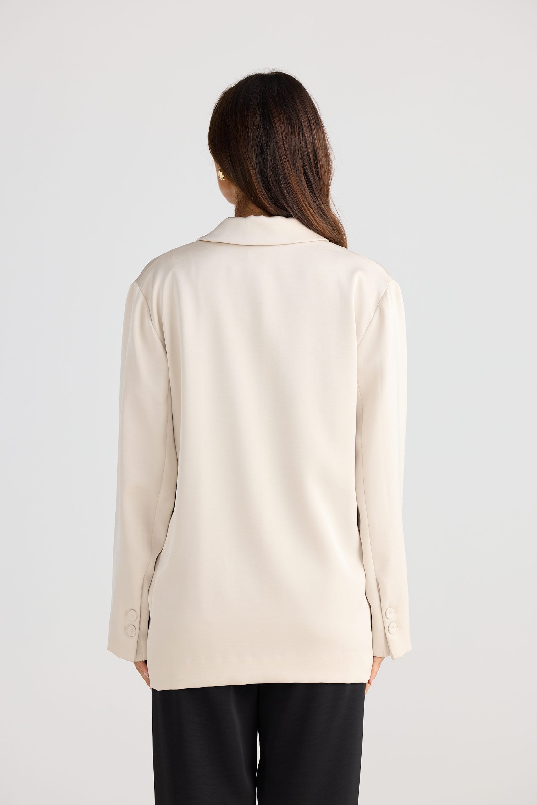 Astrid Blazer in Oyster | Women’s Relaxed Fit Blazer