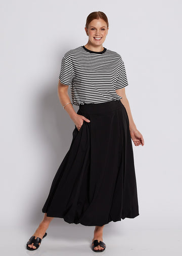 Black Flowing Maxi Skirt