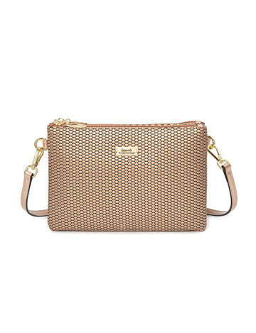 COSMO Leather Rose Gold Handbag | Elegant Metallic Finish Luxury Bag Australia