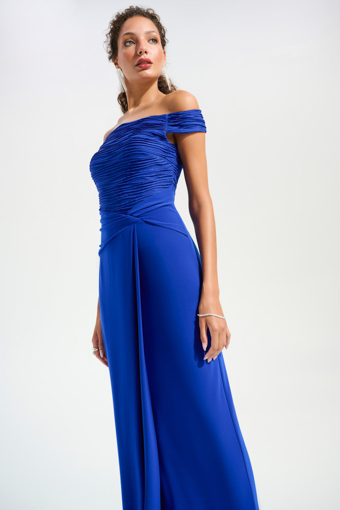 Cascade Off-Shoulder Sheath Gown | Elegant Formal Maxi Dress Australia