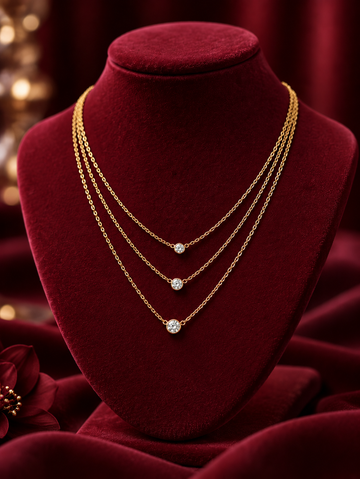 Triple Charm Necklace