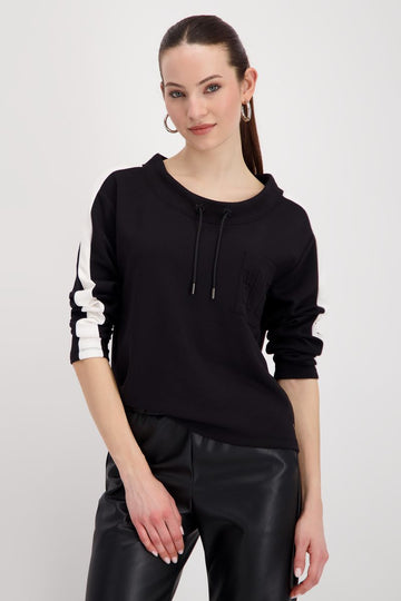 Monari jumper contrast stripe women
