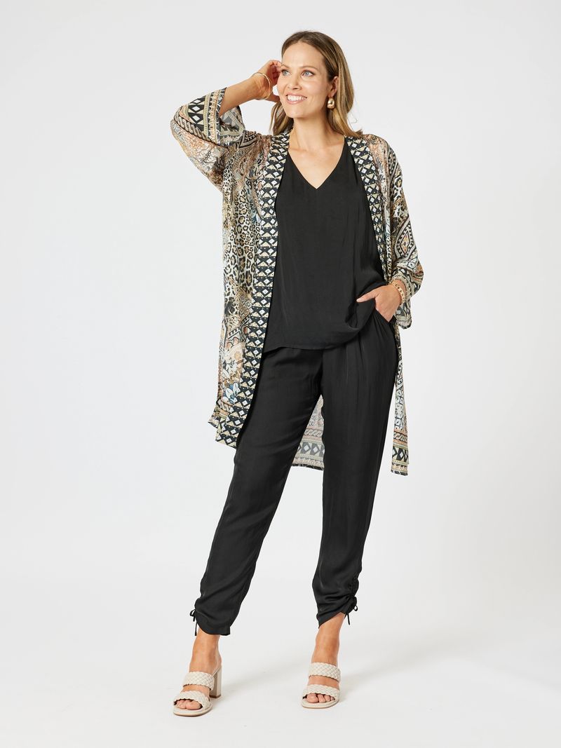 Traveller Luxe flowy tie detail pants
