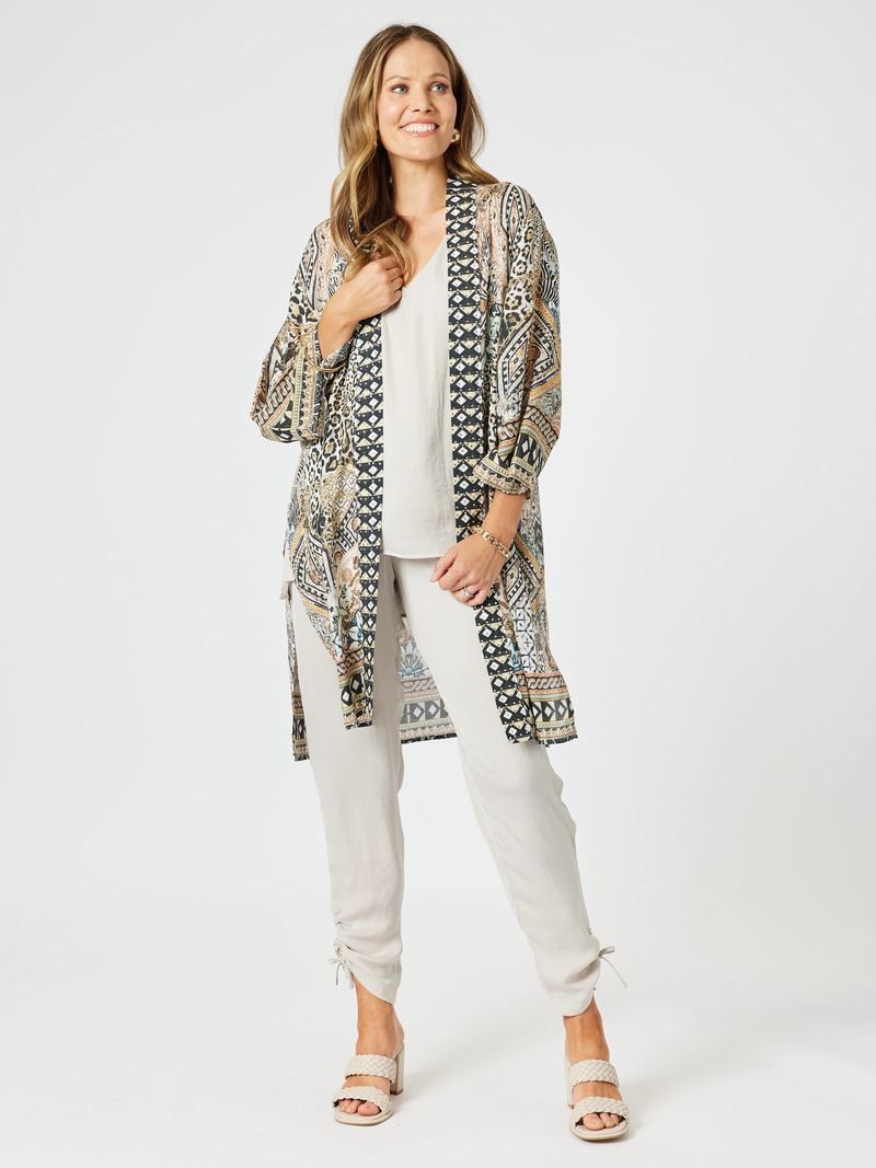 Emerson flowy viscose kimono jacket