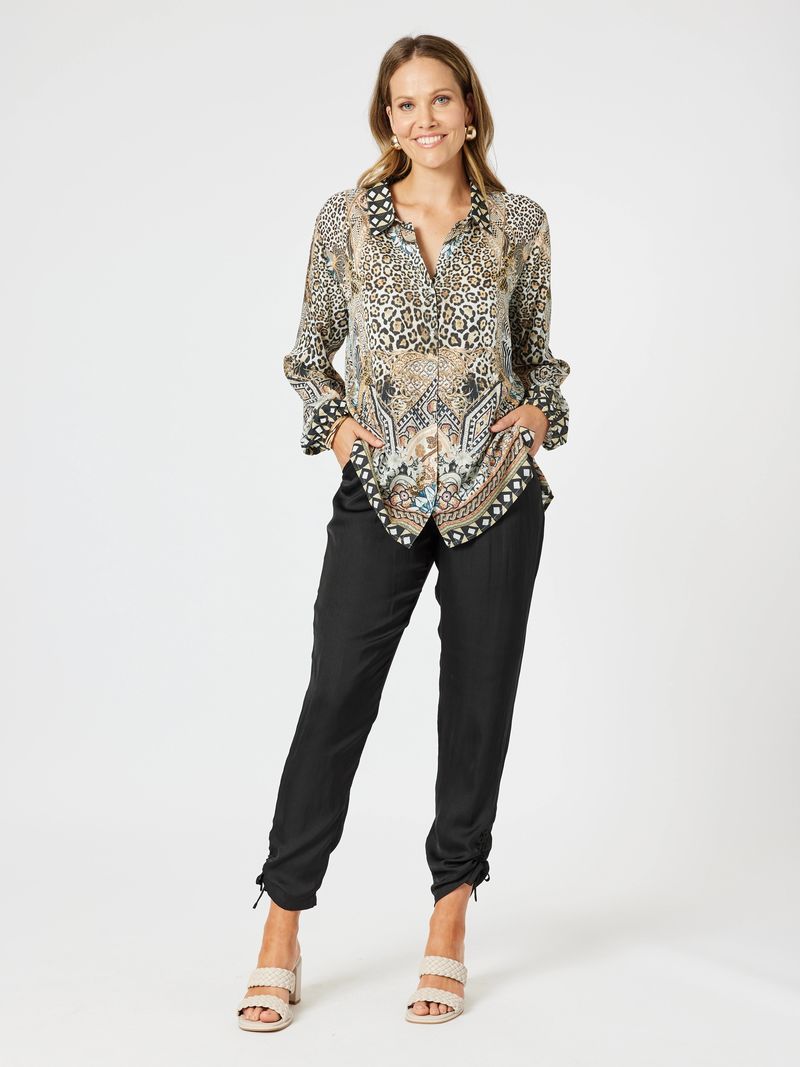Emerson relaxed viscose button-up shirt
