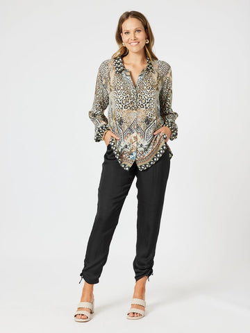 Emerson relaxed viscose button-up shirt