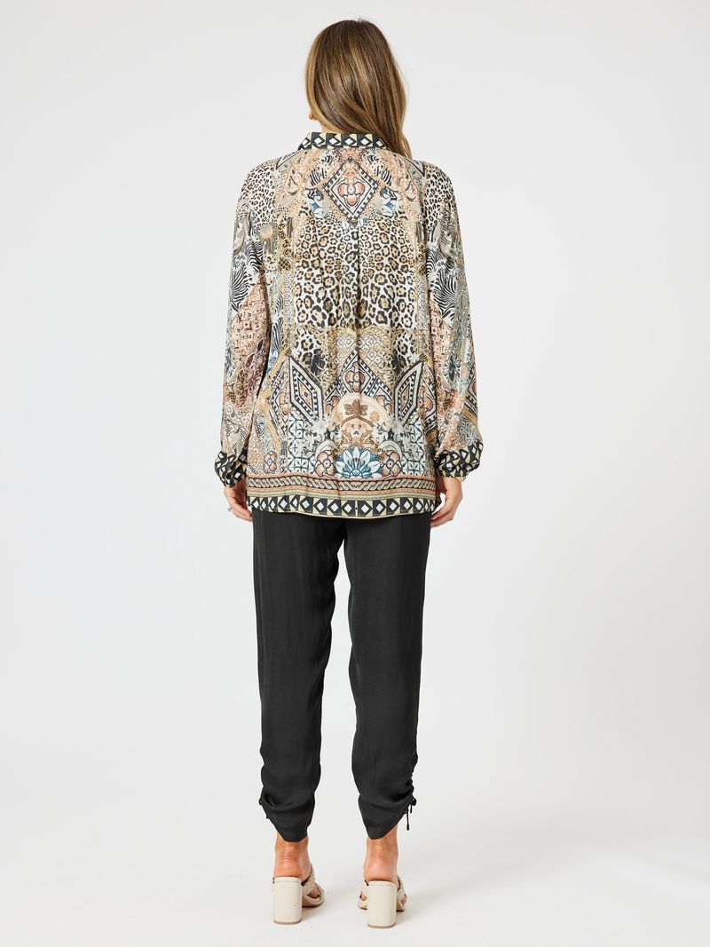Minimal viscose button-up shirt Emerson
