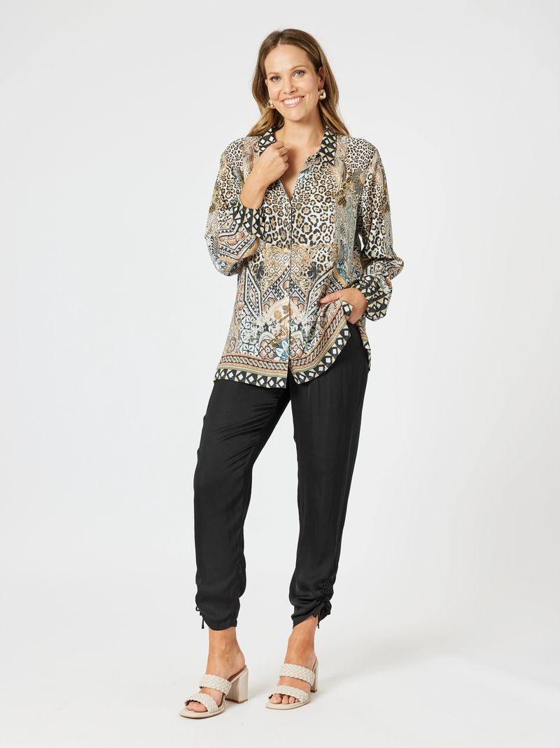 Emerson relaxed viscose button-up shirt