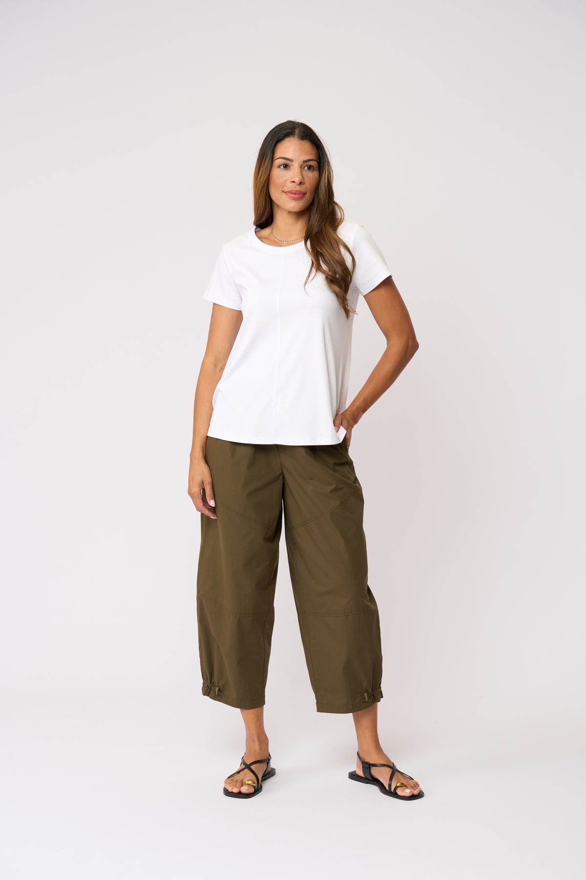 Olive Green Relaxed Utility Pants
