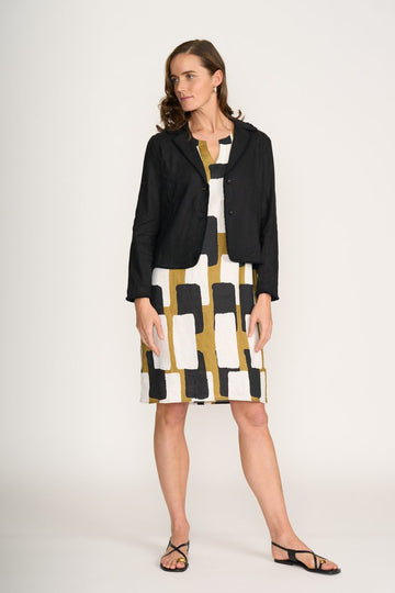 Festival black linen lightweight jacket
