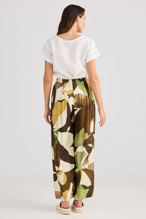 Jungle print wide leg pants Australia women