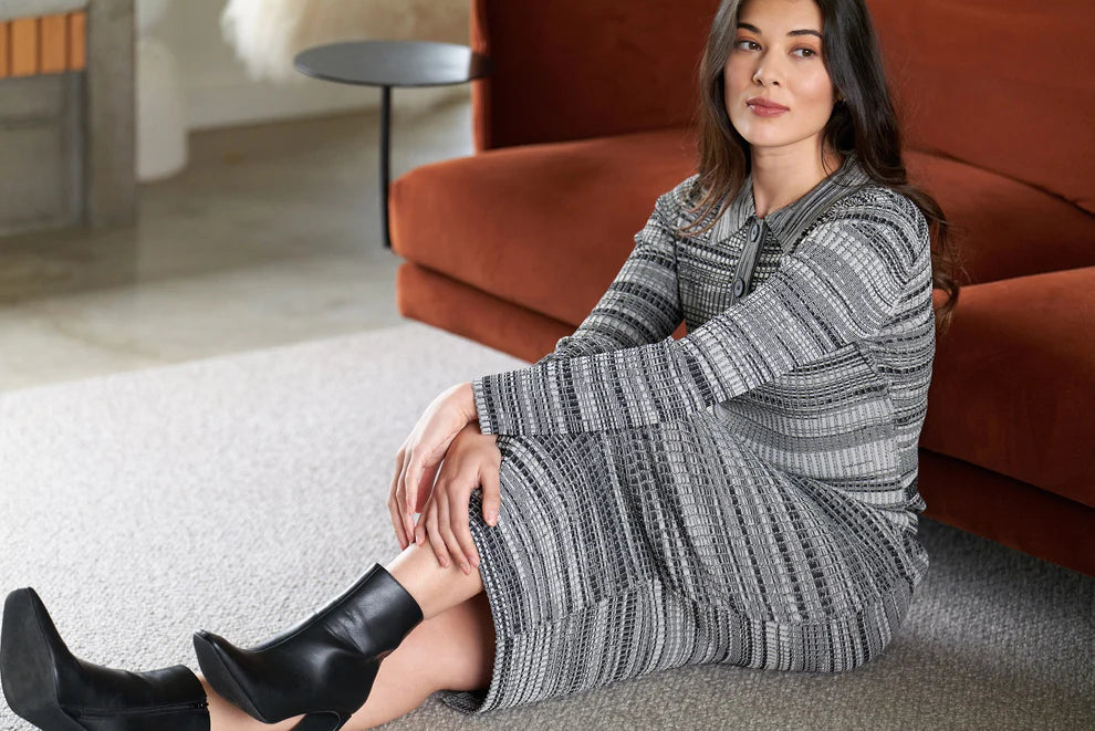 Comfortable elastic waist skirt midi
