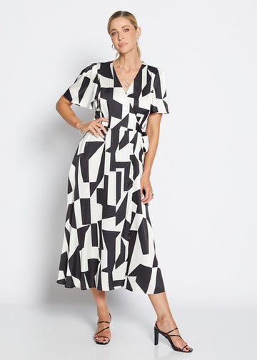 Gossip women’s wrap midi dress