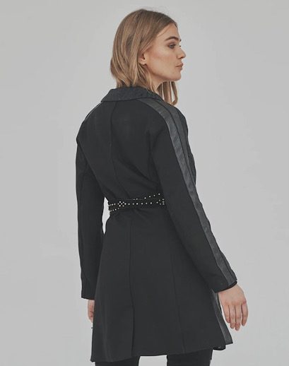 Mara wrap coat in recycled polyester